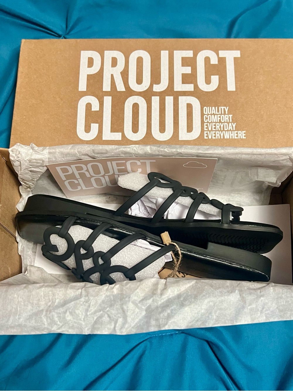 Project Cloud Flat 
Dressy Designer Sandals, Size 6, BNIB - Picture 5 of 7